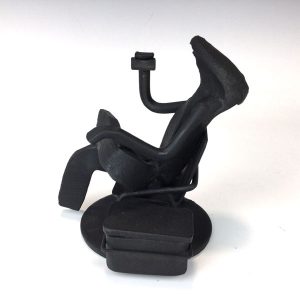 Beer Drinker in Chair Railroad Spike